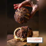 Le petit-déjeuner du George V Paris, les photos  - brioche couronne chocolat vanille et grués de cacao