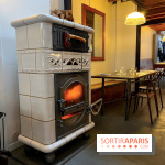 Café de l'Usine - Décoration poele cheminée