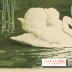 Les Cygnes, Alfredo Müller, 1903 Frise - 52,5 x 148 cm