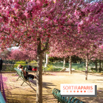 Les pommiers et cerisiers en fleurs du Jardin de Reuilly, Parc de Reuilly à Paris 12e - photos  - détente