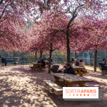 Les pommiers et cerisiers en fleurs du Jardin de Reuilly, Parc de Reuilly à Paris 12e - photos  - pique nique 