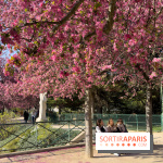 Les pommiers et cerisiers en fleurs du Jardin de Reuilly, Parc de Reuilly à Paris 12e - photos  - copine