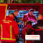 Simulation géante des pompiers de Paris sur les quais parisiens