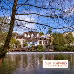 La terrasse du Moulin de Nemours, la guinguette estivale en bord de Loing 77