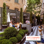 La terrasse jardin du Sax Hotel avec piscine - les photos