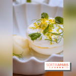 La terrasse jardin du Sax Hotel avec piscine - pavlova citron