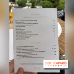 La terrasse jardin du Sax Hotel avec piscine - carte - menu