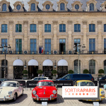 Le Rallye des Princesses expose ses voitures de collection sur la Place Vendôme