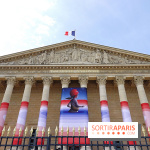 Seth habille la colonnade de l’Assemblée nationale - nos photos
