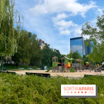 Le square Séverine, grand espace vert du 20e arrondissement