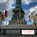 La Re-prise de la Bastille, 196 drapeaux recyclés autour de la Colonne de Juillet pour la Paris Design Week 2026