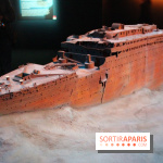 Exposition Titanic au Parc des Expositions de Paris : maquette au fond de l'eau