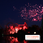 Inauguration officielle de la Forêt d'Idefix, feux d'artifice 25 ans Astérix