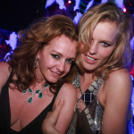Eva Herzigova et Caroline Gruosi
