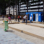Terrain de pétanque à Paris Plage La Villette