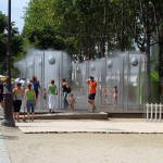 Les brumisateurs à Paris Plage La Villette