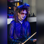 soirée, skyboard, rock band, étoile