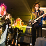 soirée, skyboard, rock band, étoile