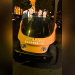 soirée, skyboard, rock band, étoile