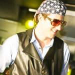 soirée, skyboard, rock band, étoile