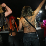 soirée, skyboard, rock band, étoile