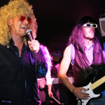 soirée, skyboard, rock band, étoile