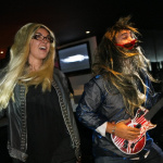 soirée, skyboard, rock band, étoile