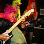 soirée, skyboard, rock band, étoile