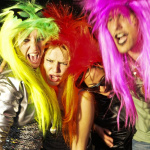 soirée, skyboard, rock band, étoile