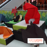 700 animaux en origami envahissent Beaugrenelle !