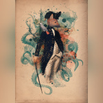 Thérianthropes, l'exposition de Patrick Baud, alias Axolot, à la galerie Time Corp