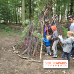 Construction de cabanes au Villages Nature