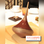 Bûche de Noël toupie du Shangri-La Paris 2017