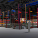 Color Cage, une installation éphémère dans le hall du Centre Pompidou