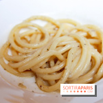 Cucina, Ducasse à la Maison de la Mutualité : bucatini poivres et fromages