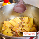 Cucina, Ducasse à la Maison de la Mutualité : paccheri à la joue de bœuf