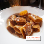 Cucina, Ducasse à la Maison de la Mutualité : paccheri à la joue de bœuf