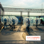 Animation de Bubble Foot sur la Tour Montparnasse