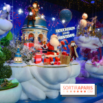 L'inauguration des vitrines de Noël 2018 du Printemps par Laëtitia Casta