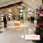 L'inauguration des vitrines de Noël 2018 du Printemps par Laëtitia Casta
