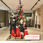 L'inauguration des vitrines de Noël 2018 du Printemps par Laëtitia Casta