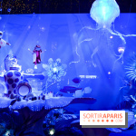 L'inauguration des vitrines de Noël 2018 du Printemps par Laëtitia Casta