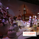 L'inauguration des vitrines de Noël 2018 du Printemps par Laëtitia Casta