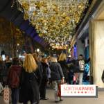 L'inauguration des vitrines de Noël 2018 du Printemps par Laëtitia Casta