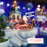 L'inauguration des vitrines de Noël 2018 du Printemps par Laëtitia Casta