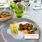 La City :  lotte pochée au bouillon coco accompagnée d'aubergines et butternut confites