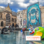 Visuel Paris - fontaine Stravinsky - Beaubourg