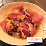 Madame Claude - Restaurant Paris 15ème - Fricassée de cèpes frais de la Seine et Marne persillade puis fini au jus de veau et Jambon de montagne du Mont Lyonnais