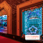Vitrines et sapin de Noël au Galeries Lafayettes 2019 avec Virginie Efira - photos 