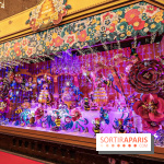 Vitrines et sapin de Noël au Galeries Lafayettes 2019 avec Virginie Efira - photos 